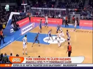 Türk derbisini FB Ülker kazandı