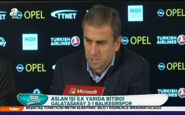 Hamzaoğlu: Bu maç bizim için uyarı oldu