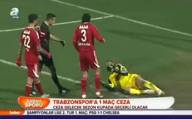 Trabzonspor'a 1 maç ceza