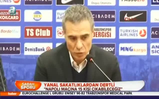 "Napoli maçına 15 kişi çıkabileceğiz"