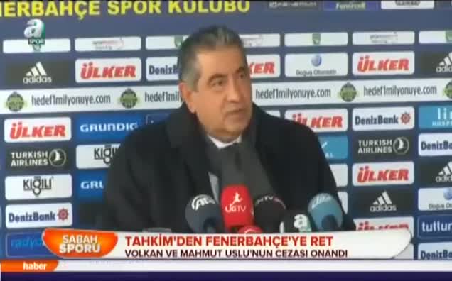Tahkim'den Fenerbahçe'ye ret