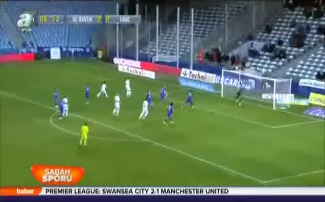 Bastia işi ilk yarıda bitirdi