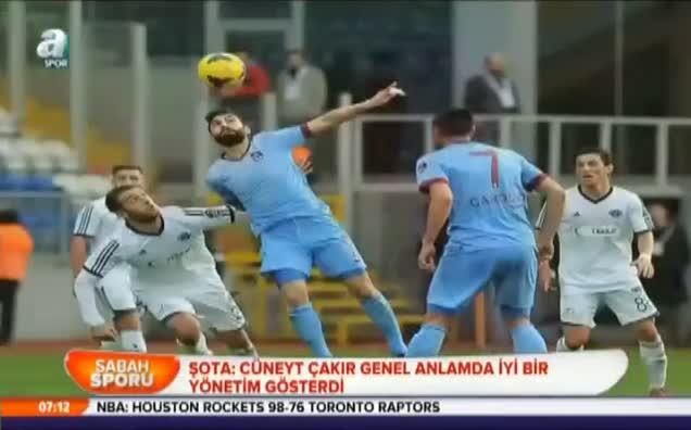 Şota: Cüneyt Çakır iyi bir yönetim gösterdi