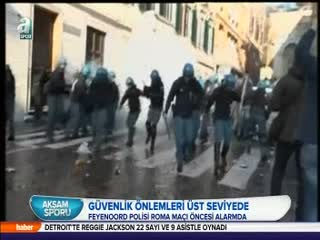 Feyenoord-Roma maçı öncesi polis alarmda!