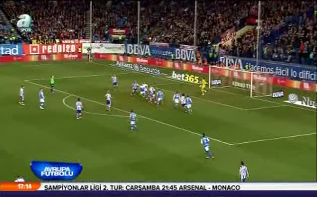 Atletico'ya ilk yarı yetti!
