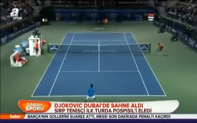 Djokovic Dubai'de sahne aldı