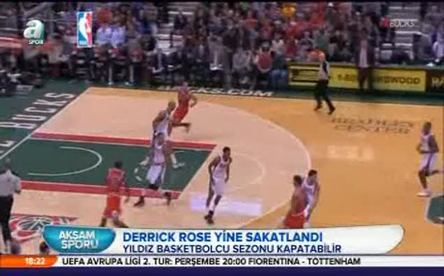 Derrick Rose yine sakatlandı!