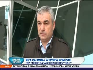 Rıza Çalımbay A Spor'a konuştu!