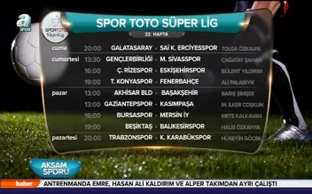22. hafta hakemleri belli oldu!