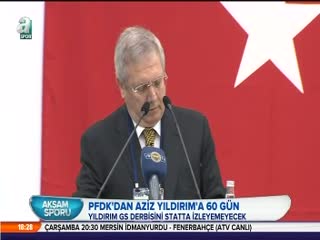PFDK'dan Aziz Yıldırım'a ceza!