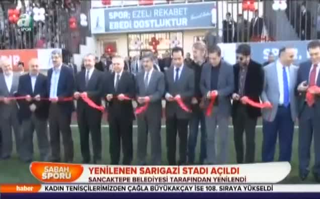 Sarıgazi stadı yenilendi