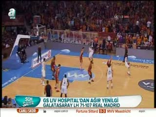 Galatasaray Liv Hospital'dan ağır yenilgi!
