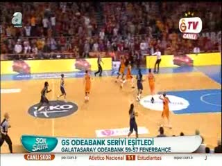 Galatasaray Odeabank seriyi eşitledi!