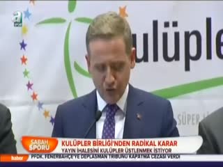 Kulüpler Birliği'nden radikal karar