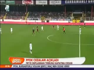 F.Bahçe'ye tribün kapatma cezası