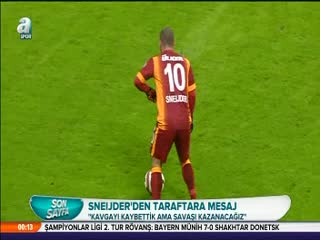 Sneijder'dan taraftara mesaj!