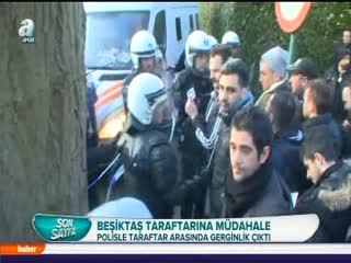 Beşiktaş taraftarına dayak!