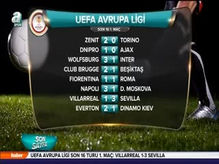 UEFA Avrupa Ligi'nde sonuçlar!