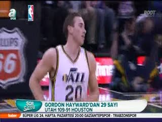 Maçın adamı Gordon Hayward!
