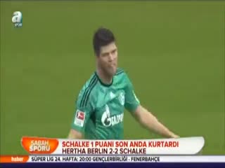 Schalke 1 puanı son anda kurtardı