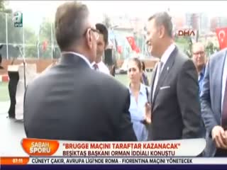 "Brugge maçını taraftar kazanacak"