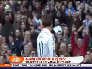 Bale'in yeni hedefi El Clasico