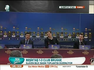 Slaven Bilic: Hayal kırıklığı yaşadık