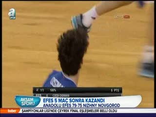 Anadolu Efes 5 maç sonra kazandı!