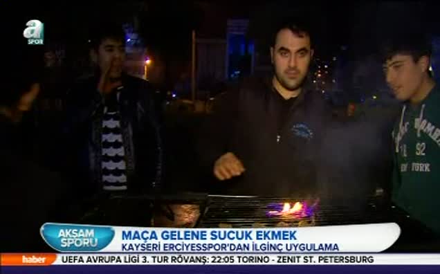 Maça gelene sucuk ekmek!