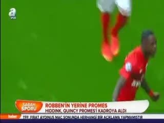 Robben'in yerine Promes