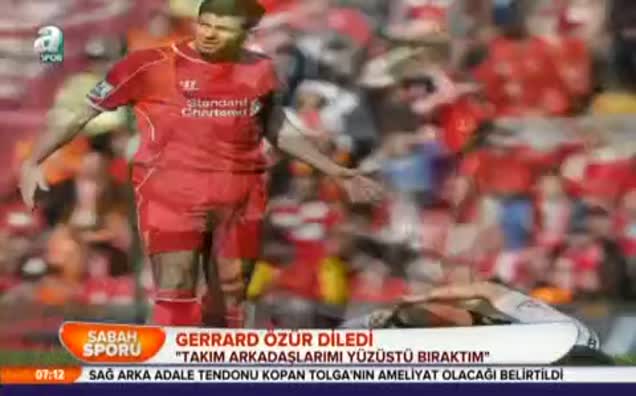 Gerrard özür diledi