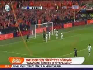 Sneijder'den Türkiye'ye gözdağı