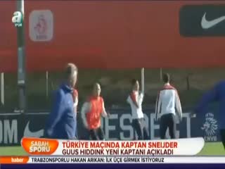 Türkiye maçında kaptan Sneijder