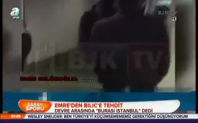 Emre'den Bilic'e tehdit