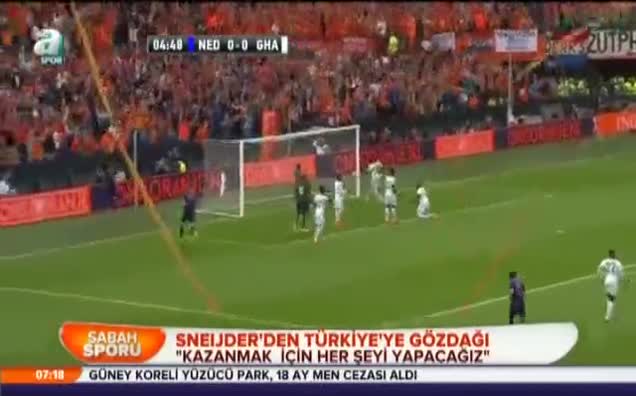 Sneijder'den Türkiye'ye gözdağı