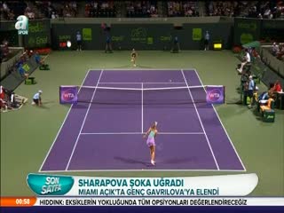 Sharapova şoka uğradı!