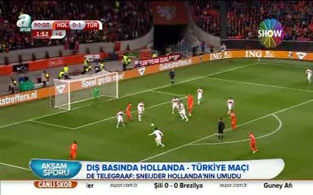 Dış basında Hollanda-Türkiye maçı