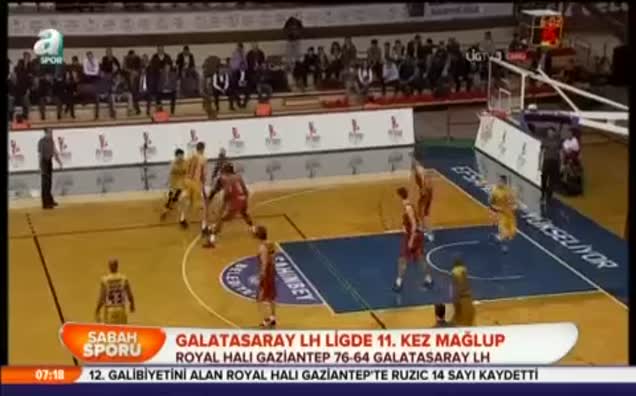Galatasaray LH ligde 11. kez mağlup