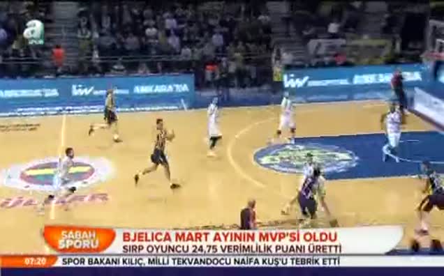 Bjelıca Mart ayının MVP'si oldu