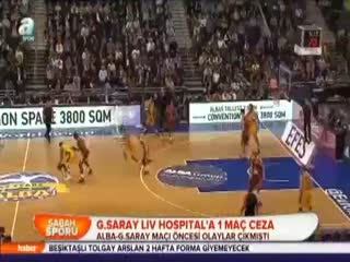 G.Saray Liv Hospital'a 1 maç ceza