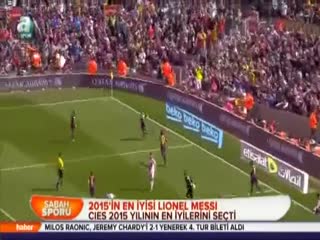 2015'in en iyisi Lionel Messi