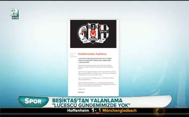 Beşiktaş'tan Lucescu yalanlaması!