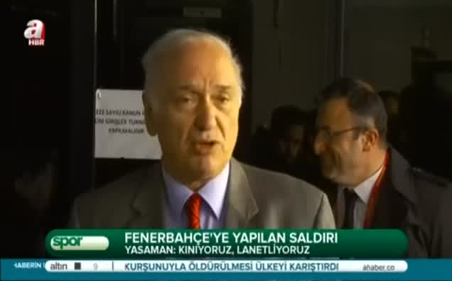 Fenerbahçe'ye yapılan saldırı