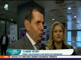 Dursun Özbek'e göre 2 yıl yeter
