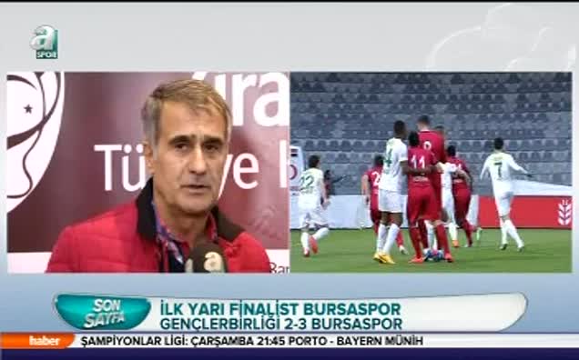 Şenol Güneş: Biz daha iyiyiz