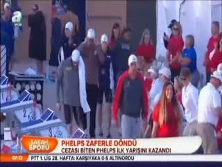 Phelps zaferle döndü