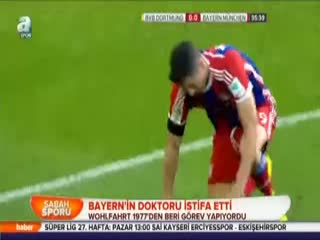 Bayern'in doktoru istifa etti