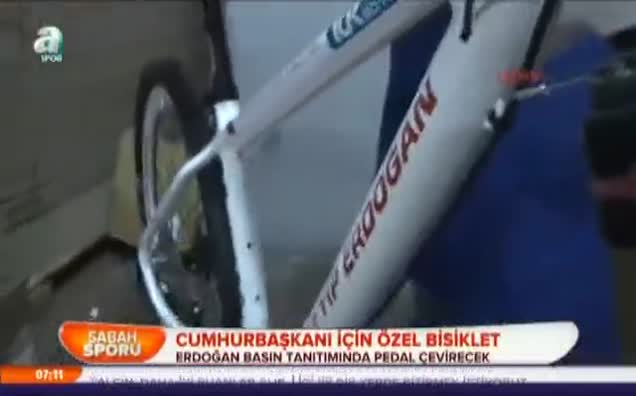 Cumhurbaşkanı için özel bisiklet