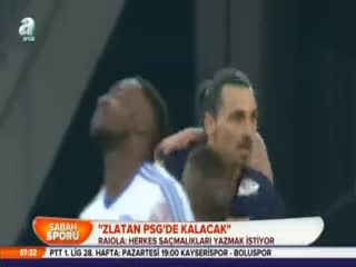 "Zlatan PSG'de kalacak"