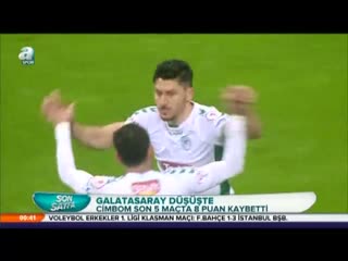 Galatasaray düşüşte!